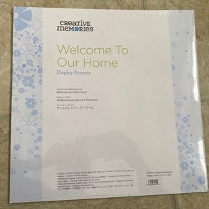 Creative Memories Welcome to Our Home Display Accents